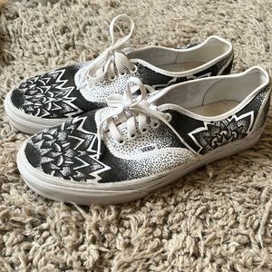 Mens size 10 hand painted vans